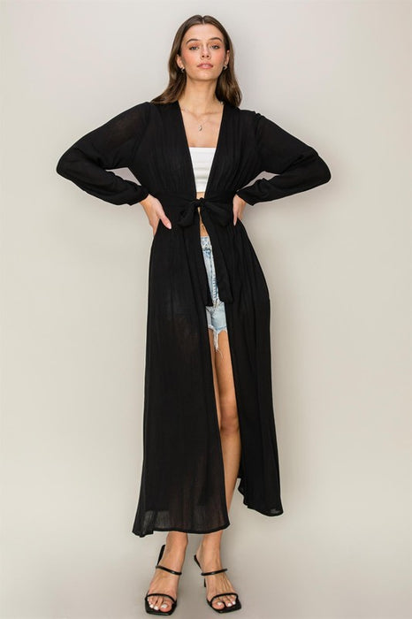 Coastal Cowgirl Duster (Black)