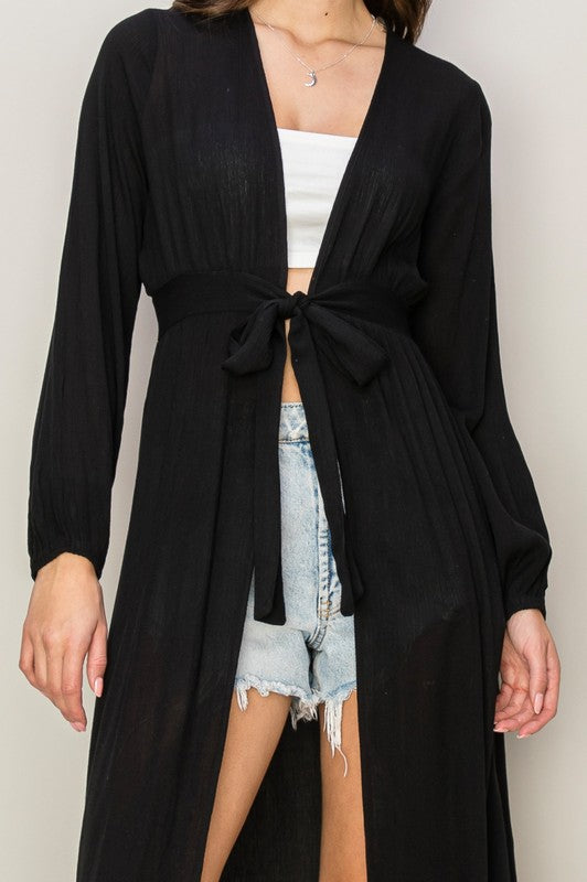 Coastal Cowgirl Duster (Black)