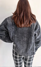 Load image into Gallery viewer, Corduroy Dreams Denim Jacket (Charcoal)